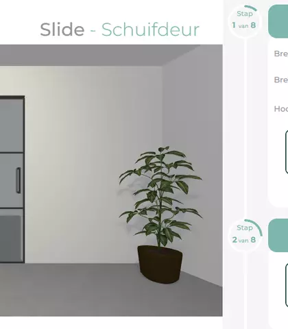 Doors with a touch configurator